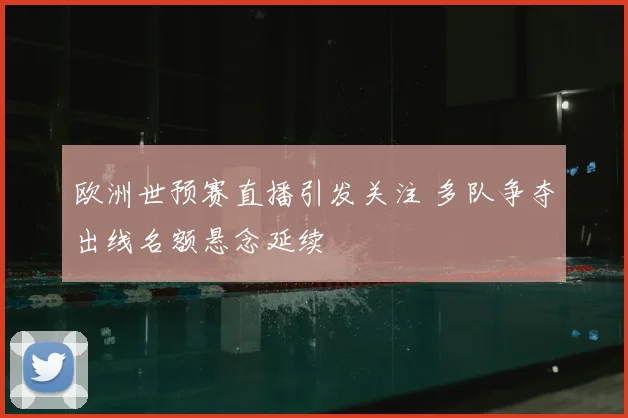 欧洲世预赛直播引发关注 多队争夺出线名额悬念延续