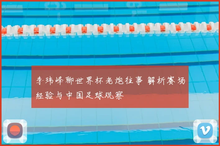 李玮峰聊世界杯老炮往事 解析赛场经验与中国足球观察
